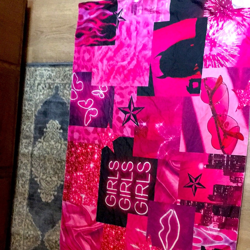 pink tapestry